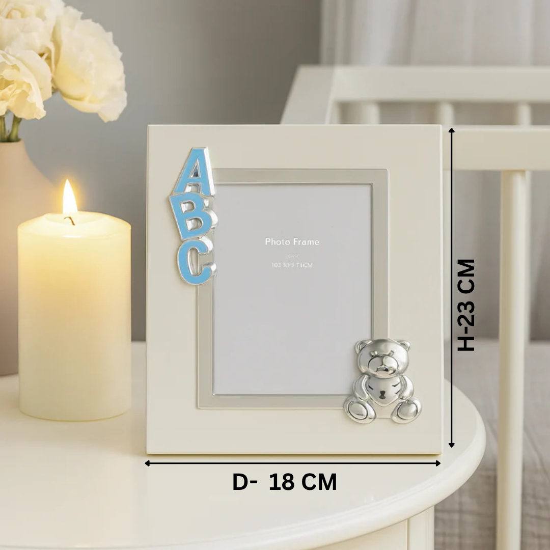 ABC Bear Photoframe BLUE