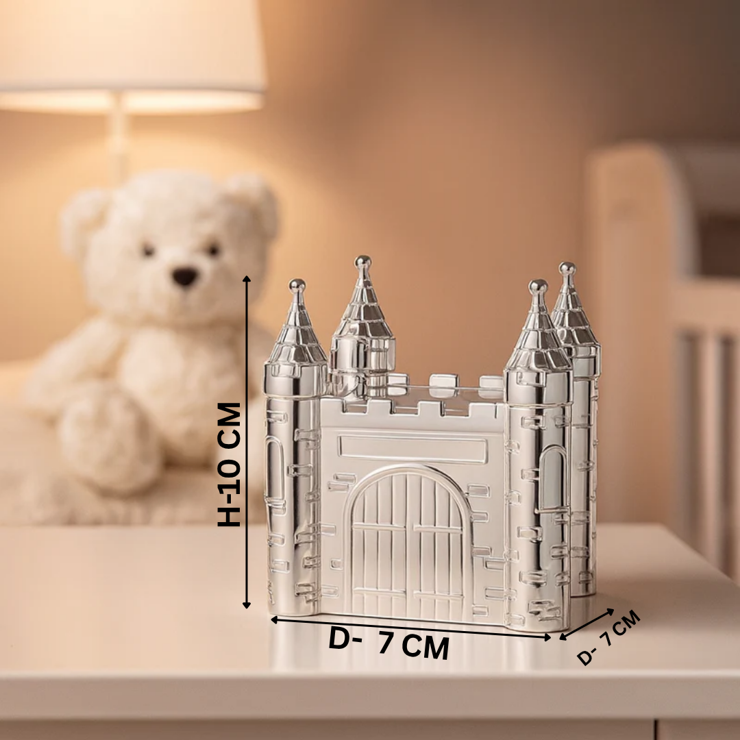 CASTLE MONEY BANK Silver