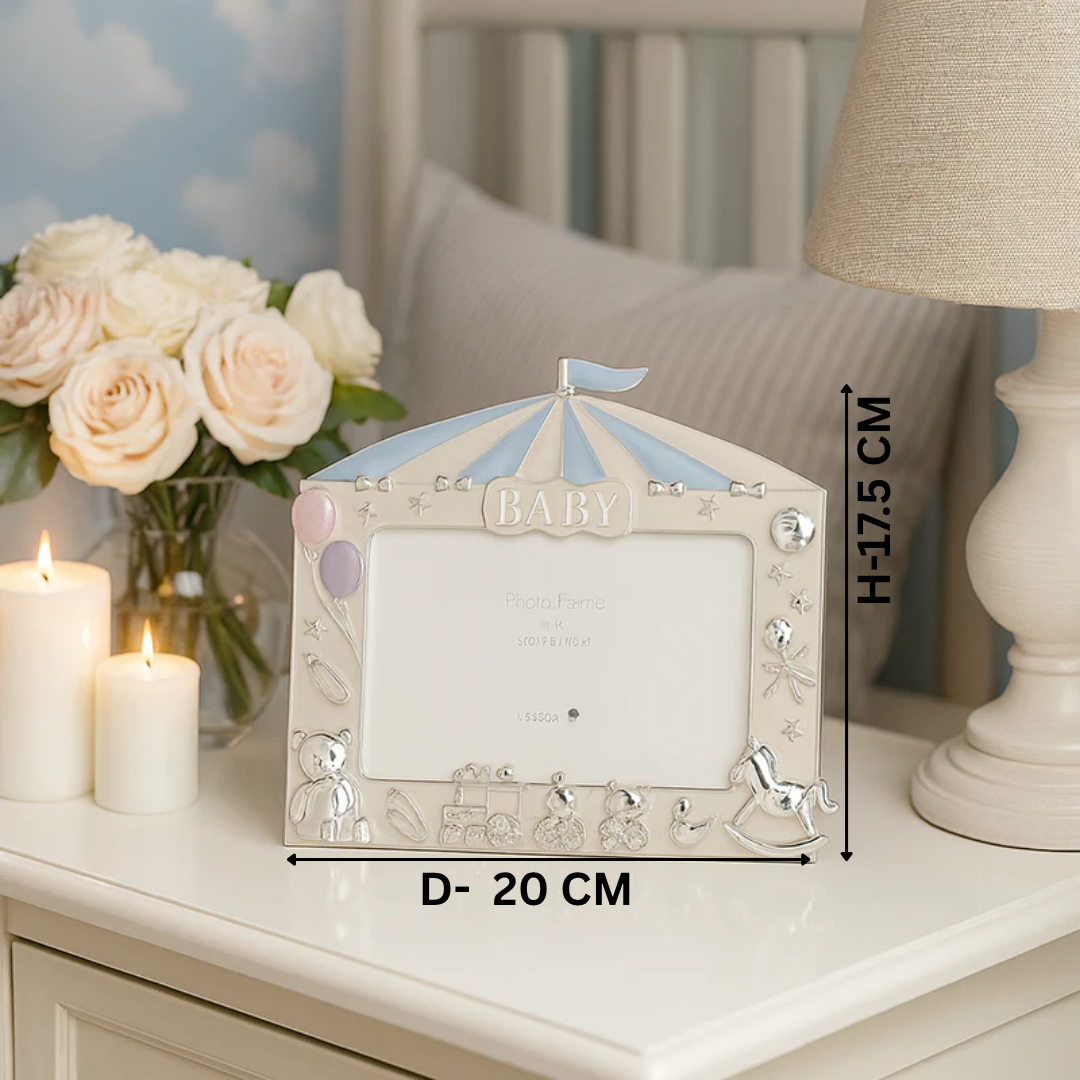 Baby House Photoframe BLUE