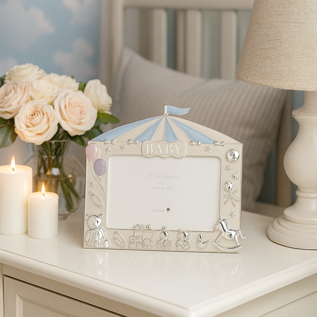 Baby House Photoframe BLUE