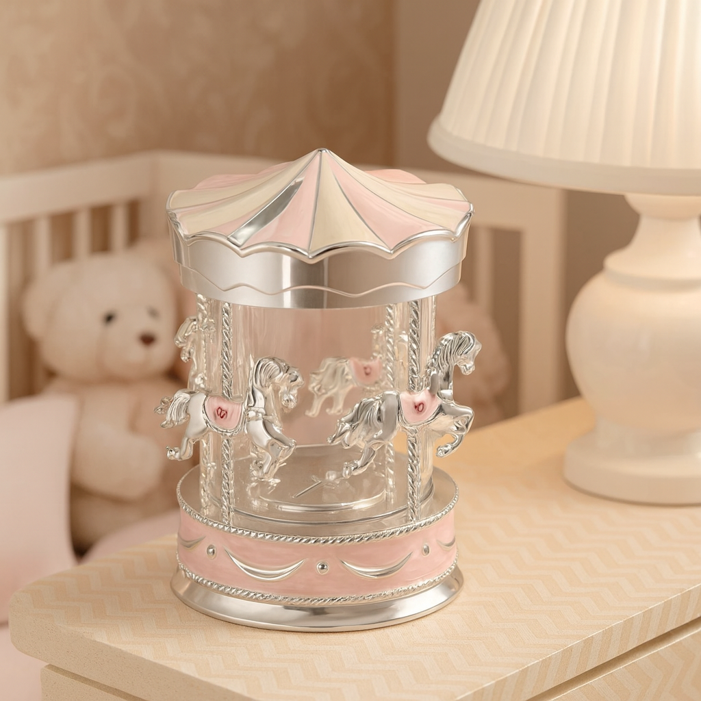 Carousel Money Bank Pink