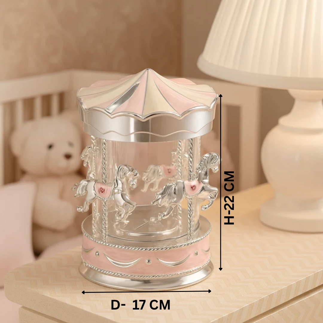 Carousel Money Bank Pink