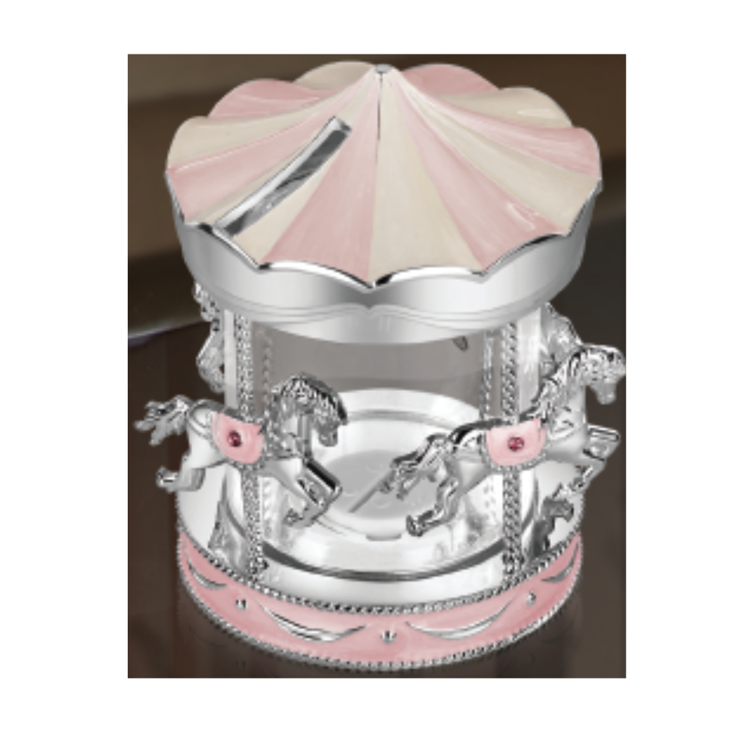 Carousel Money Bank Pink