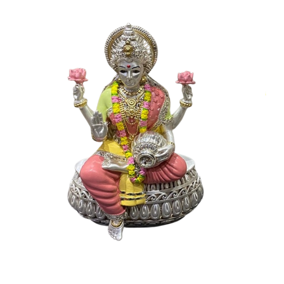 Oval Chowki Laxmi (H-19.5 Cm)