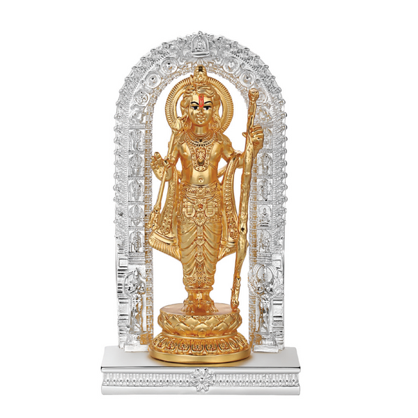 Ramlala Golden With Silver Arch 6 Inch