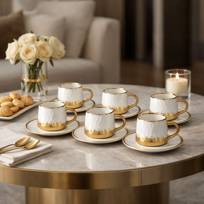 Radiance Tea Set with Saucer White