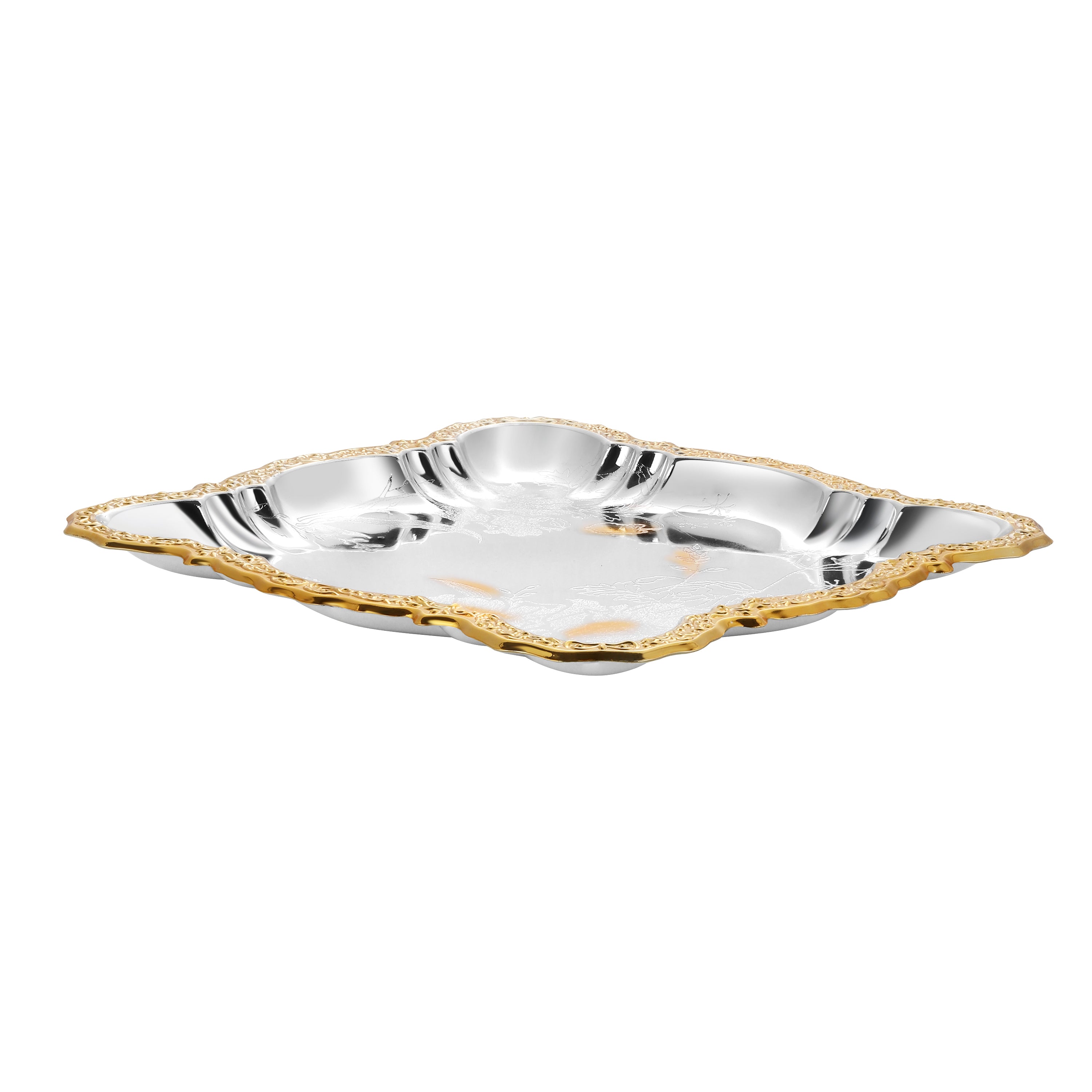 Imperial Bloom Square Tray Dual Tone Small