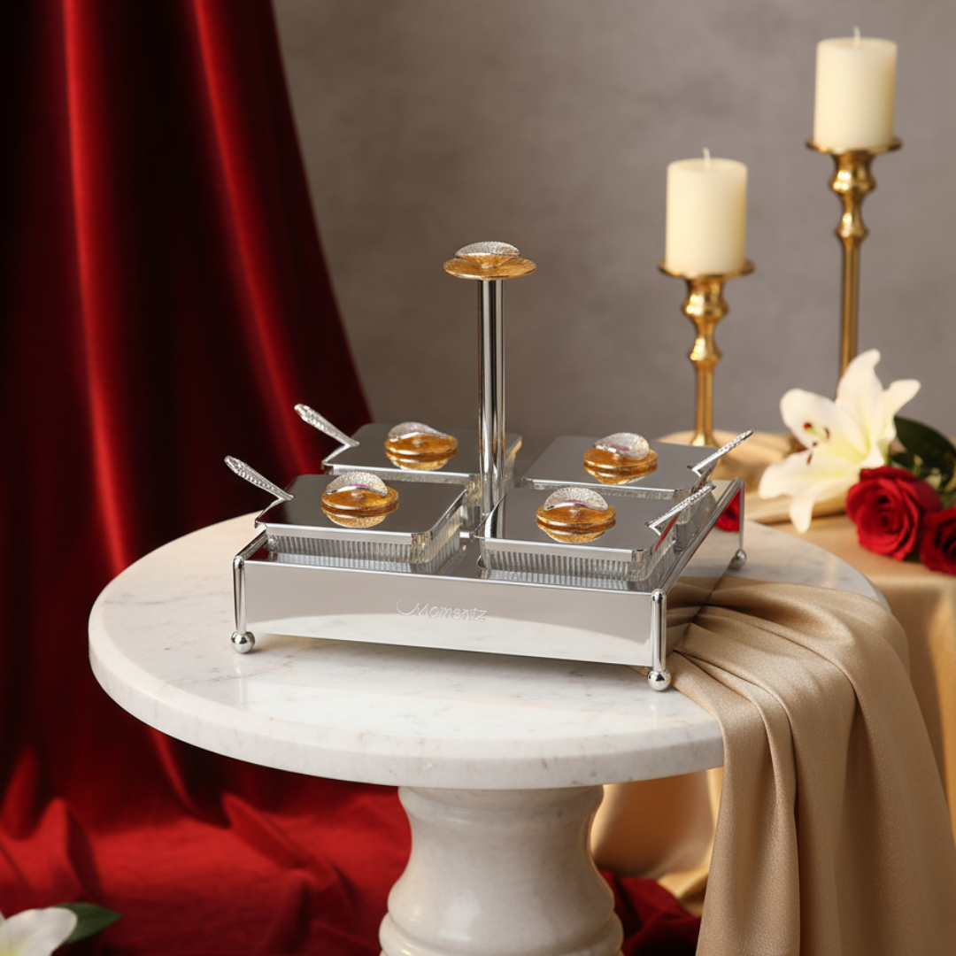 4 in 1 Regal Treasure DryFruits Set Dual Tone