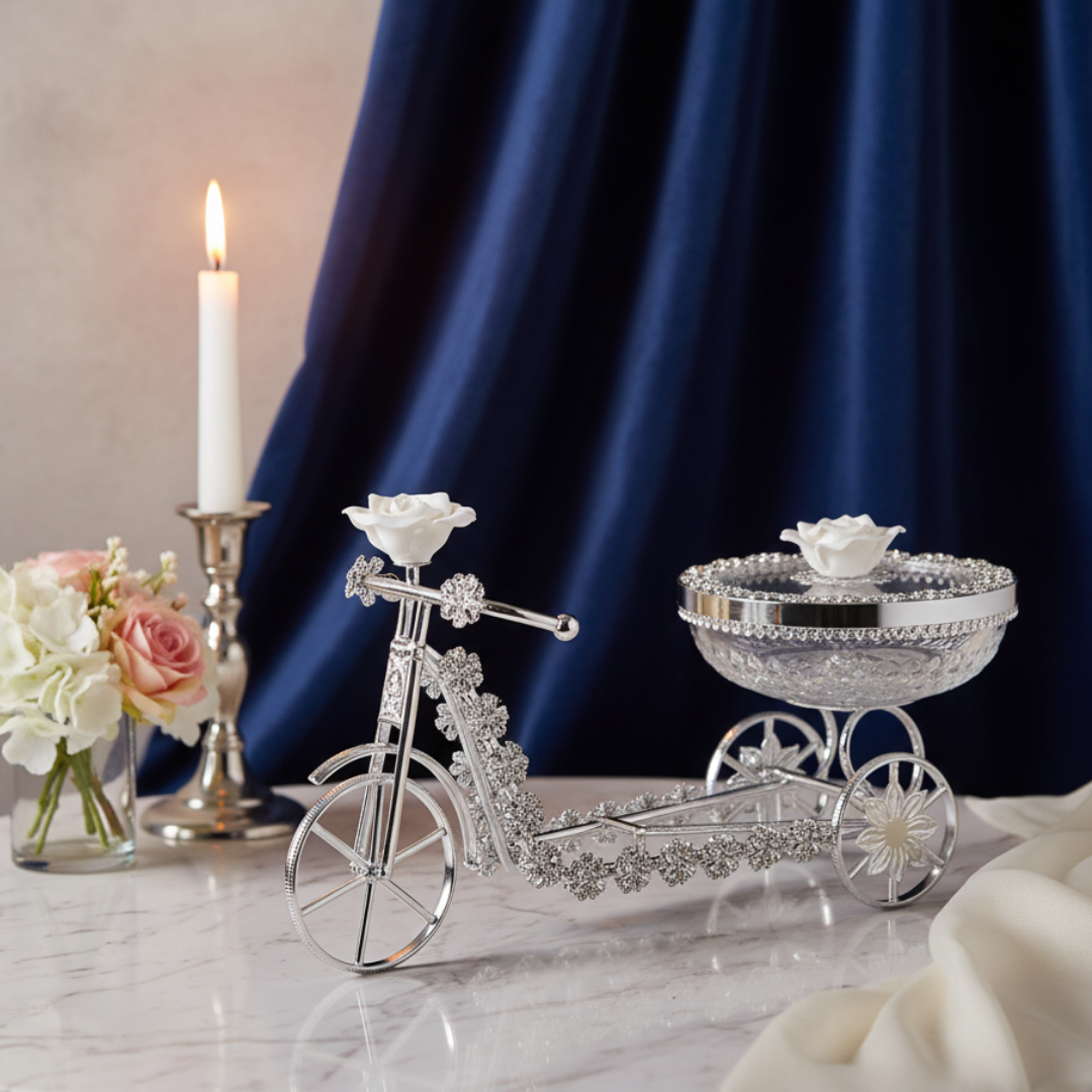 Royal Floral Tricycle Luddu Box White