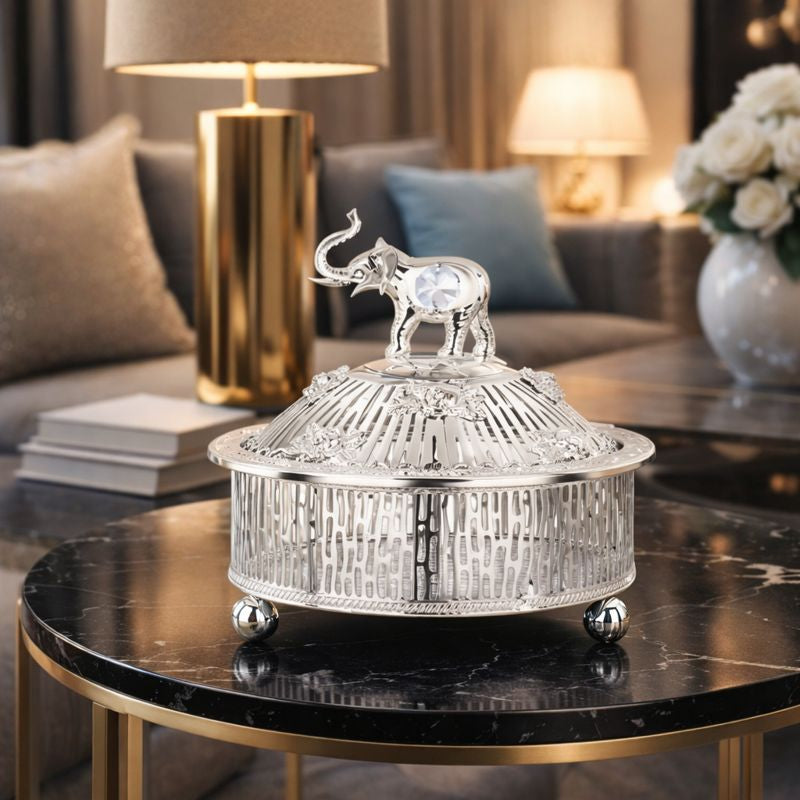 Elephant Round Dry Fruit Box