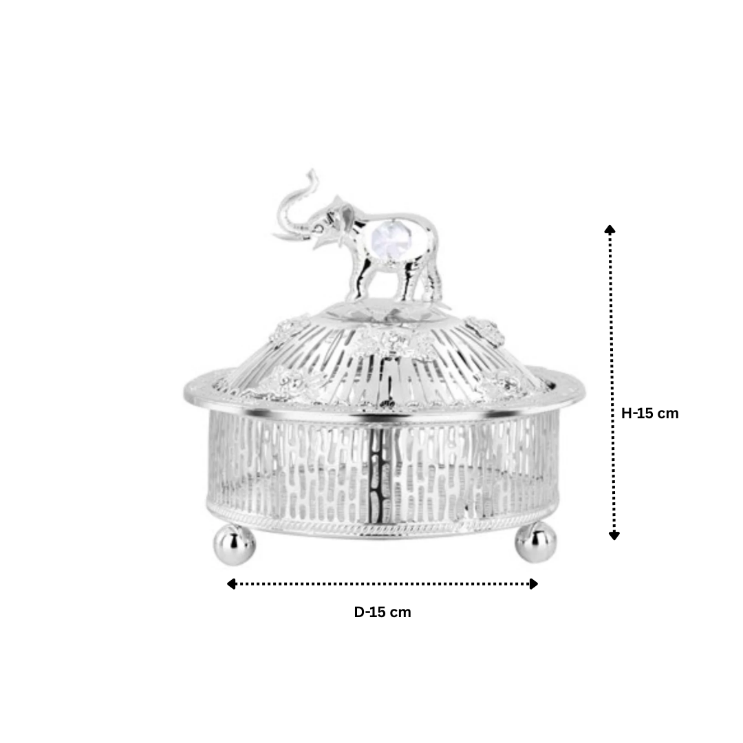 Elephant Round Dry Fruit Box