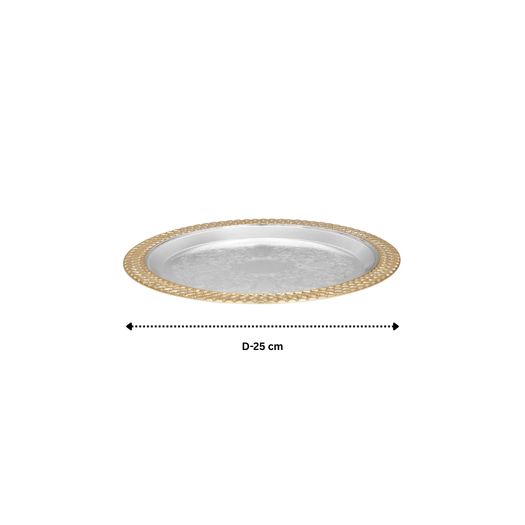 Celestial Round Tray Dual Tone Small