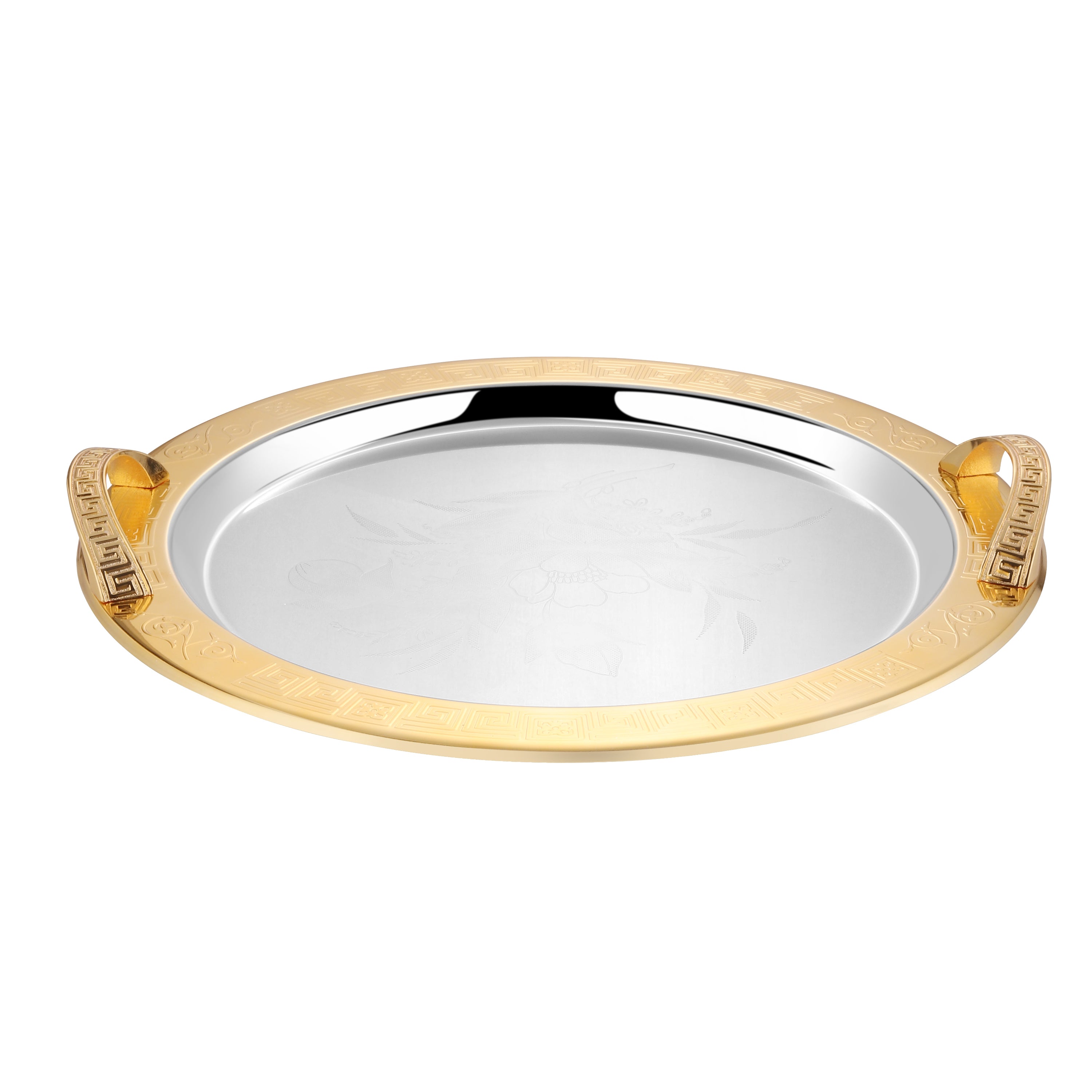 Imperial Dynasty Round Platter Dual Tone Medium