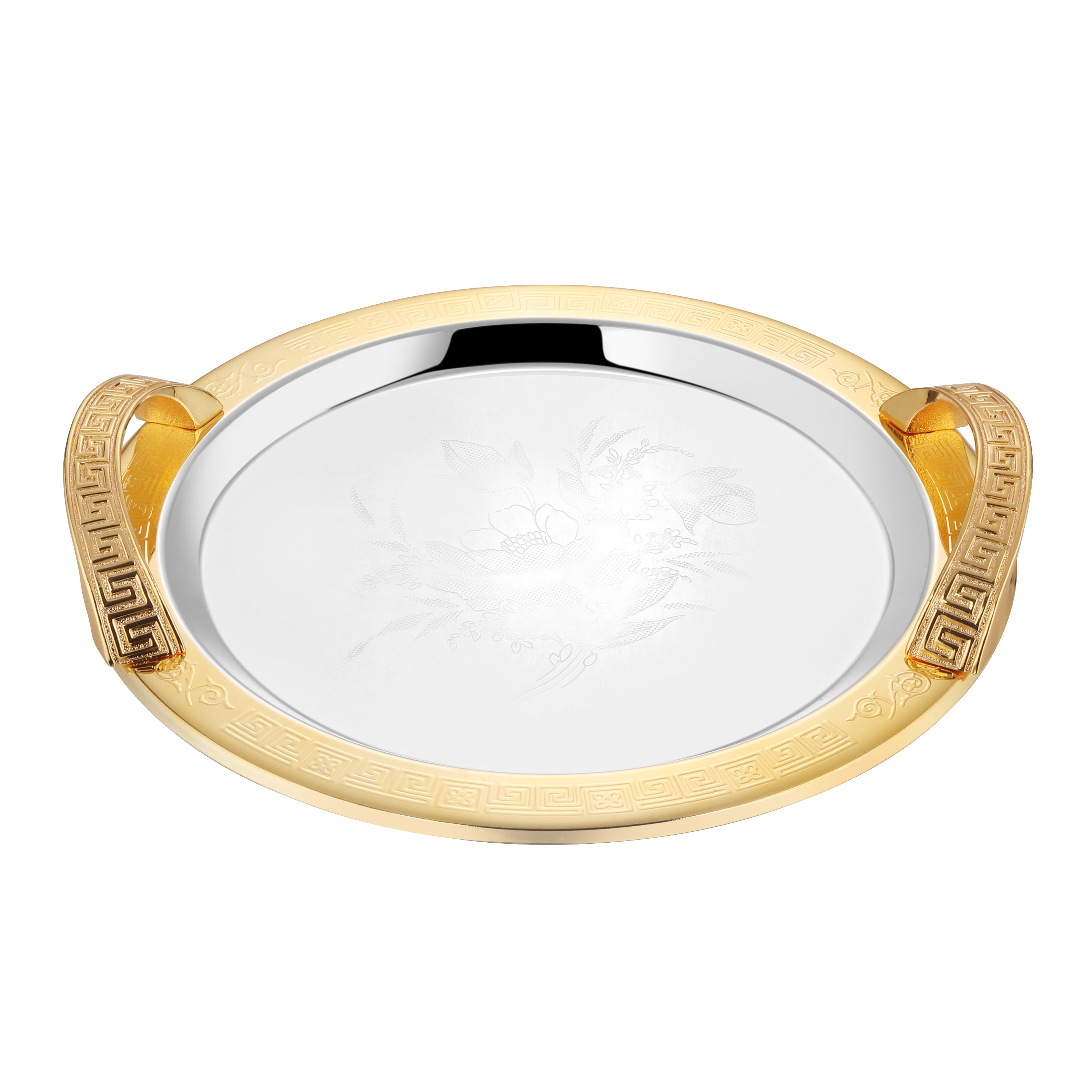 Imperial Dynasty Round Platter Dual Tone Large