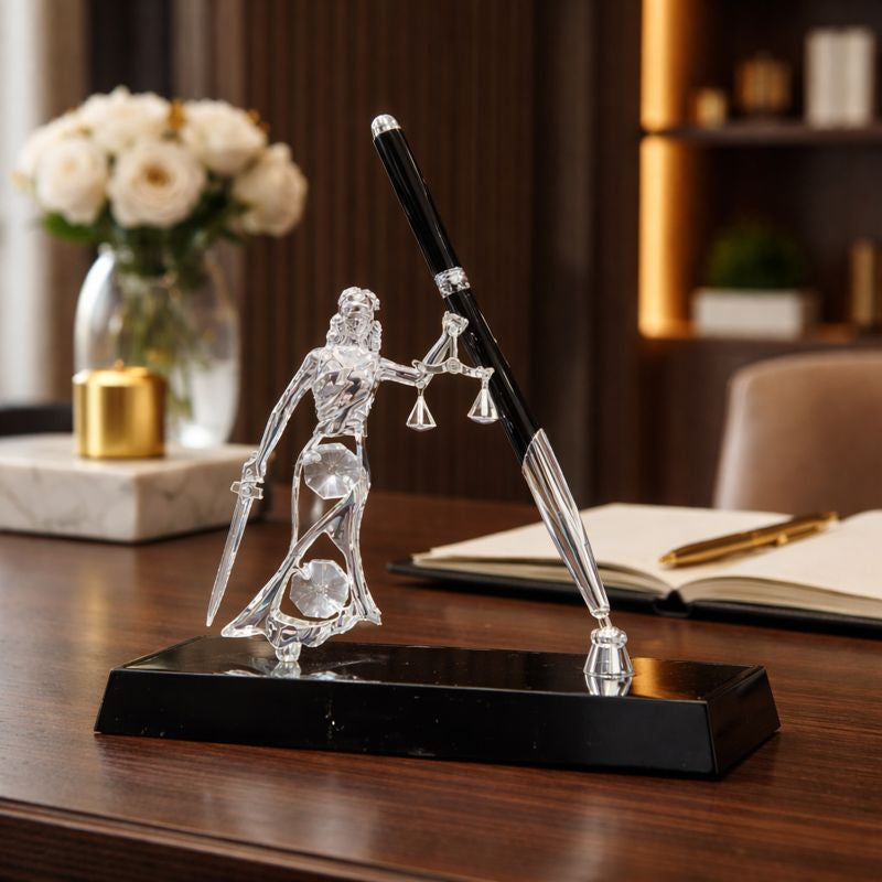 Justice pen stand
