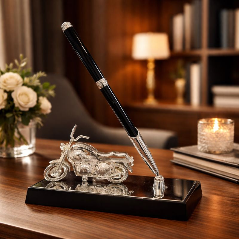 Bike Pen Holder Silver