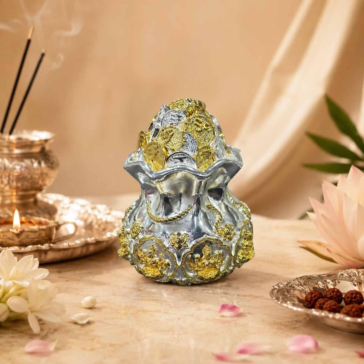 Laxmi Kalash Dual Tone Idol