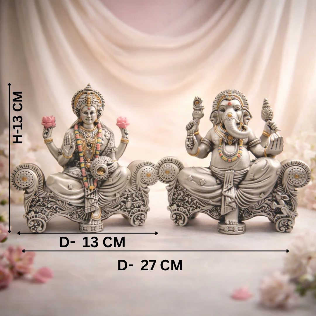 Divine Lakshmi Ganesh Ji Idol Pair