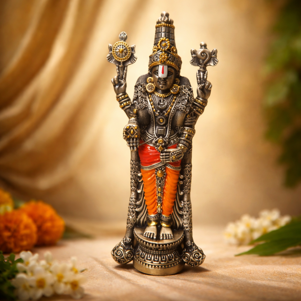 Venkateswara Balaji 43cm Orange
