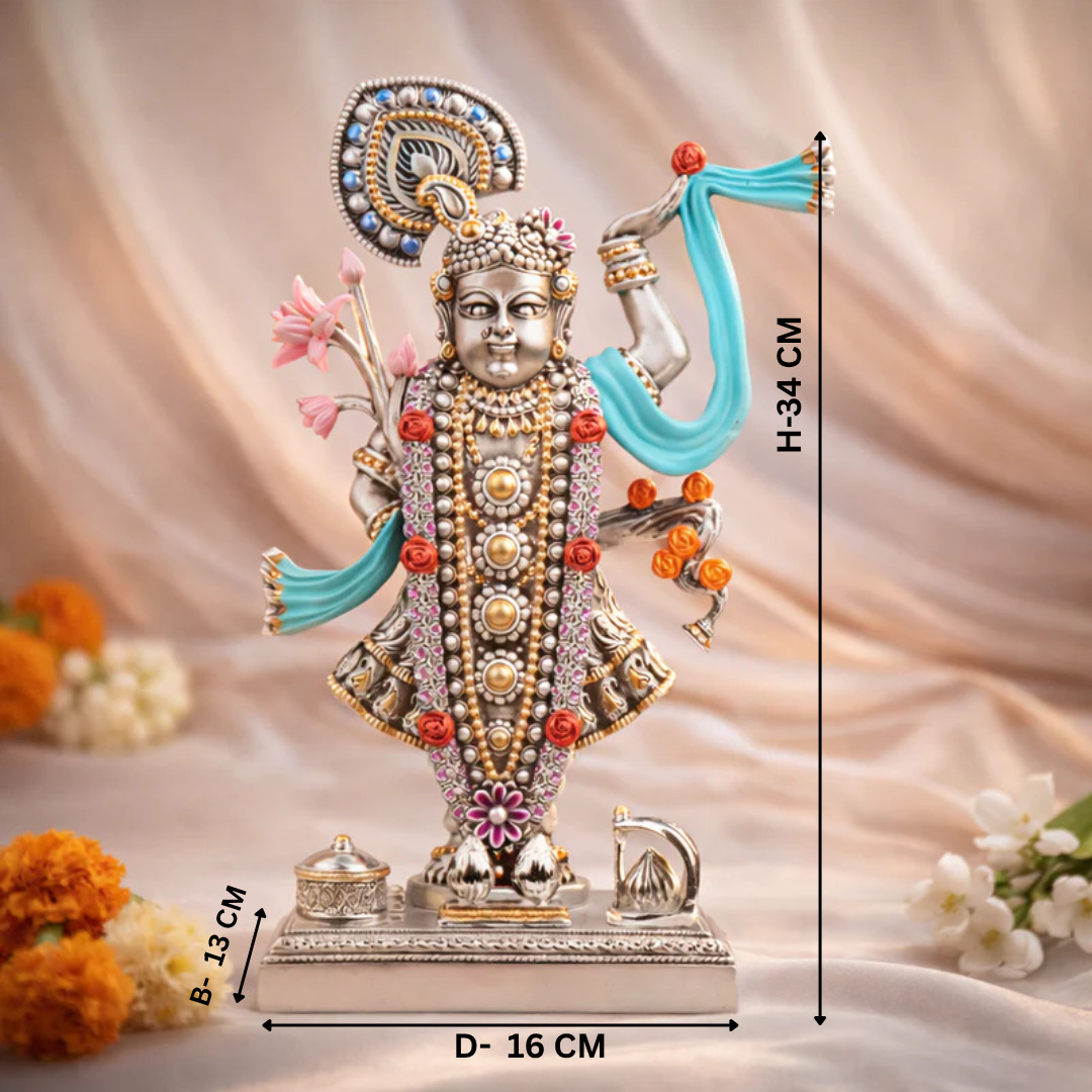 Shrinath Ji Floral Shringar Idol