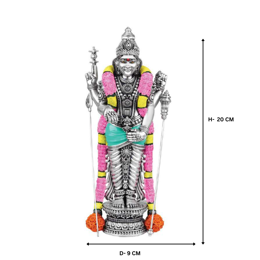 Divine Murugan(17inch) Silver  Large