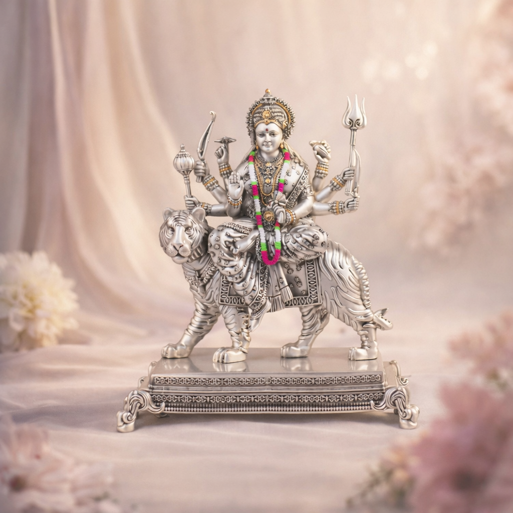 Durga Mata With Base (H-23cm)