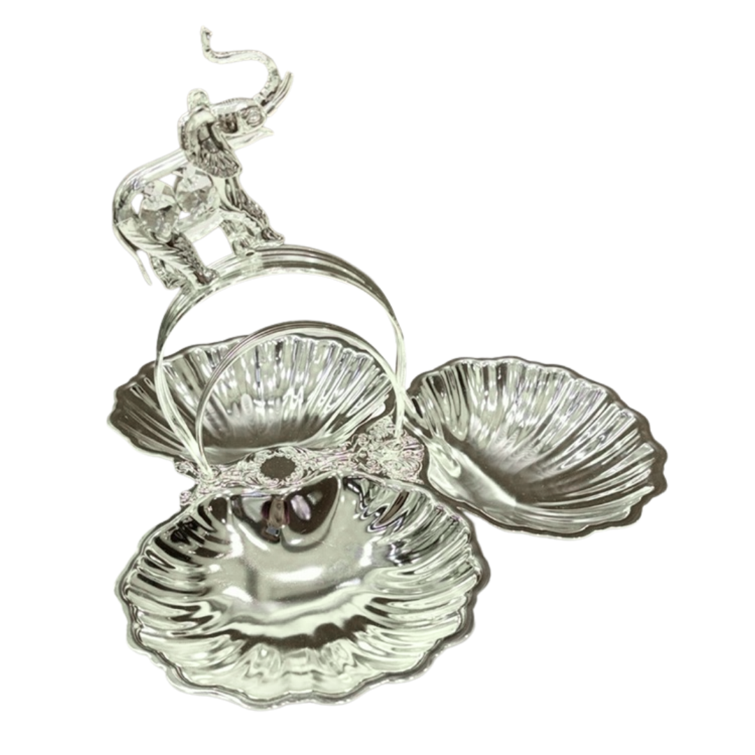 Elephant Swarovski with 3 Serving