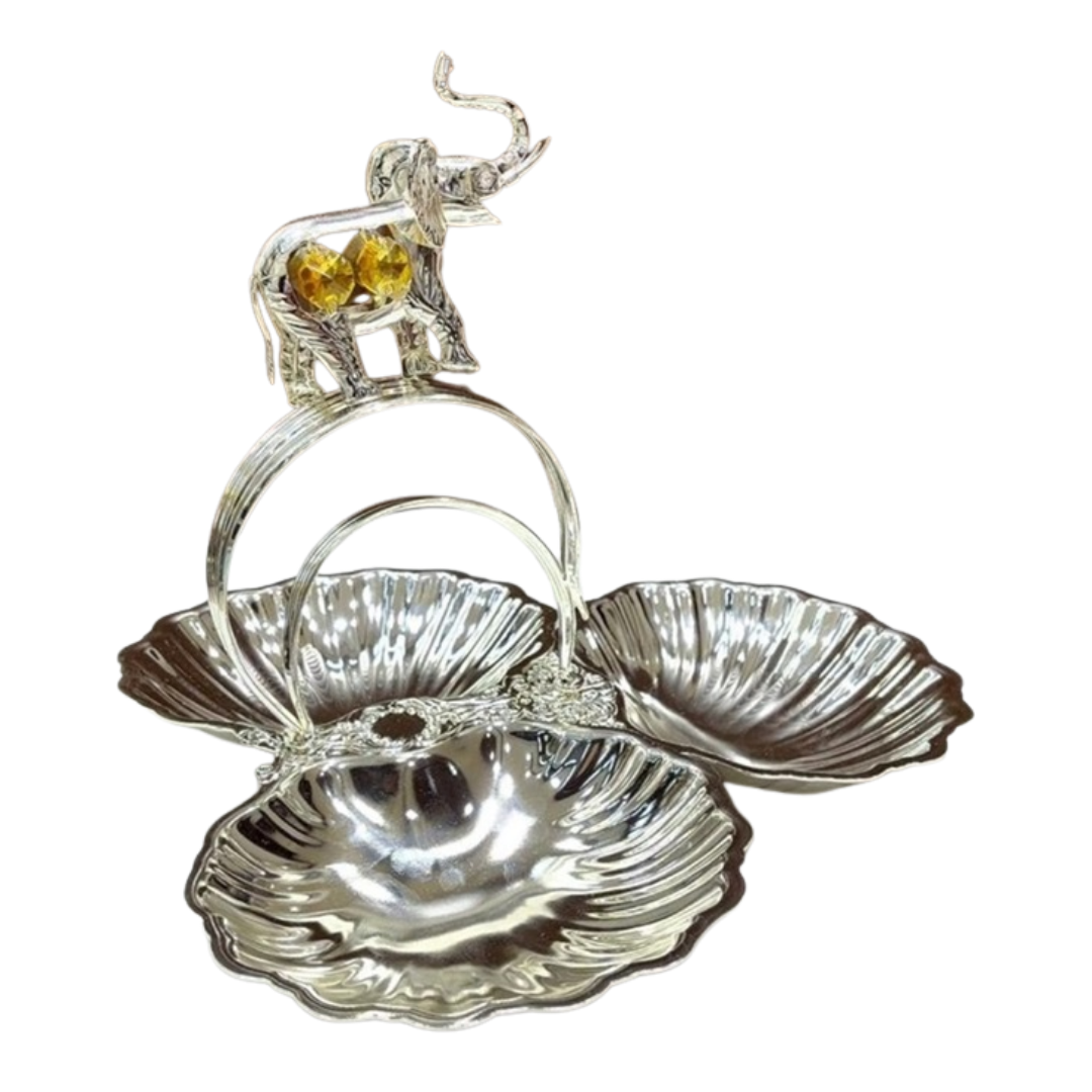 Elephant Swarovski with 3 Serving
