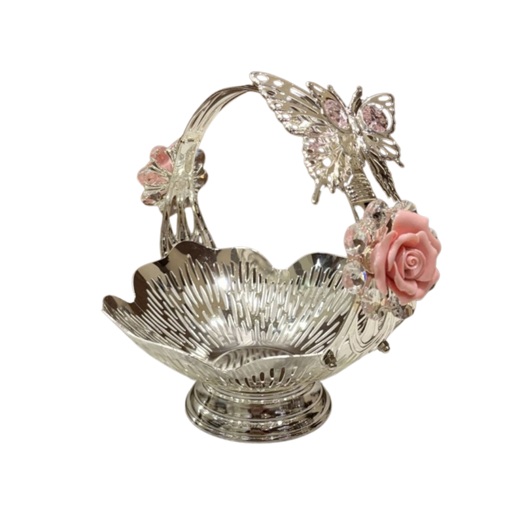 Classic 2 Flower Butterfly Basket
