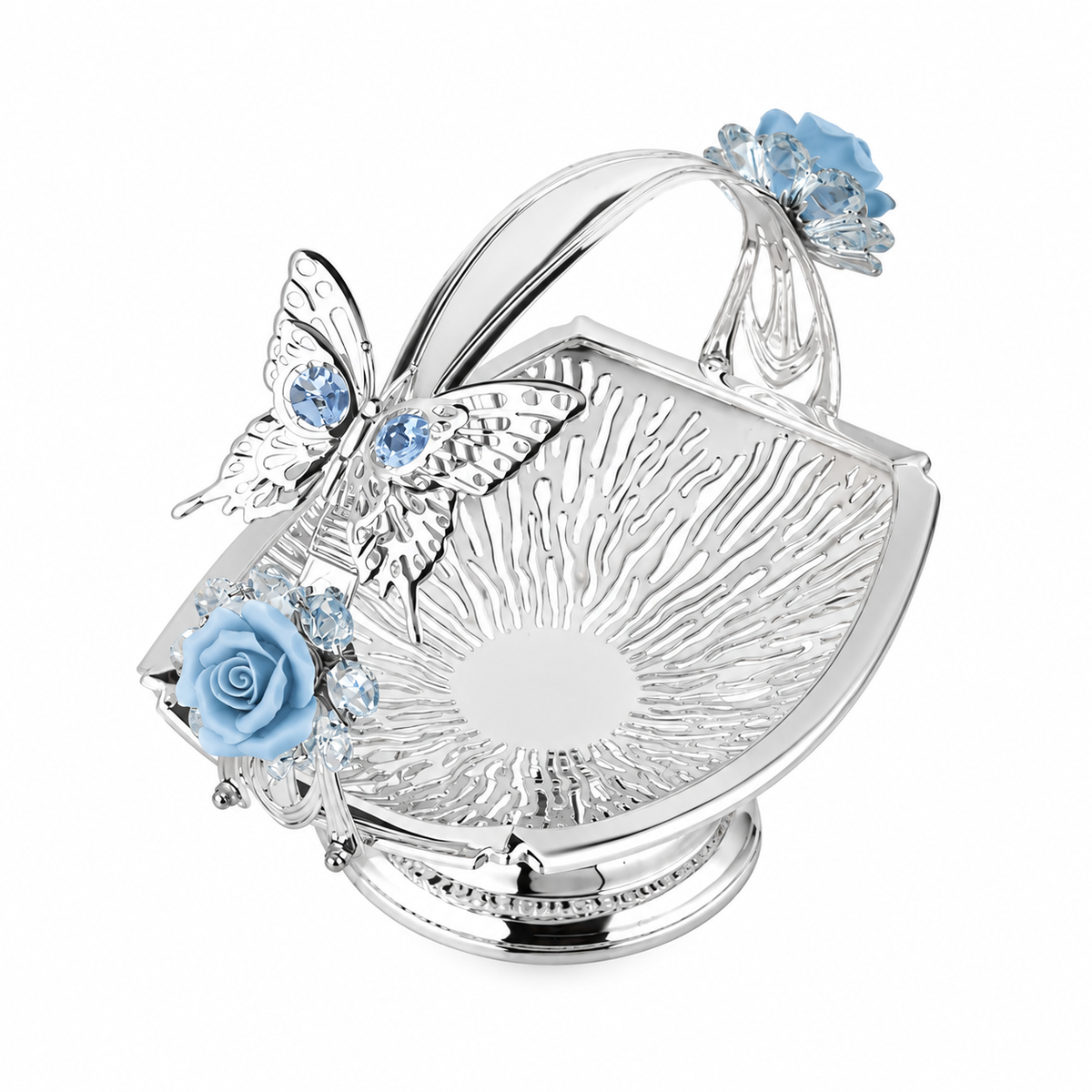 Rectangle 2 Flower Butterfly Basket