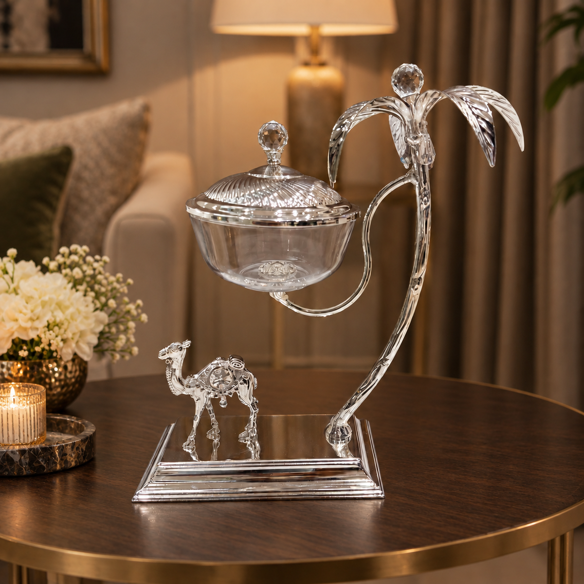 Palm royal dryfruit bowl with camel