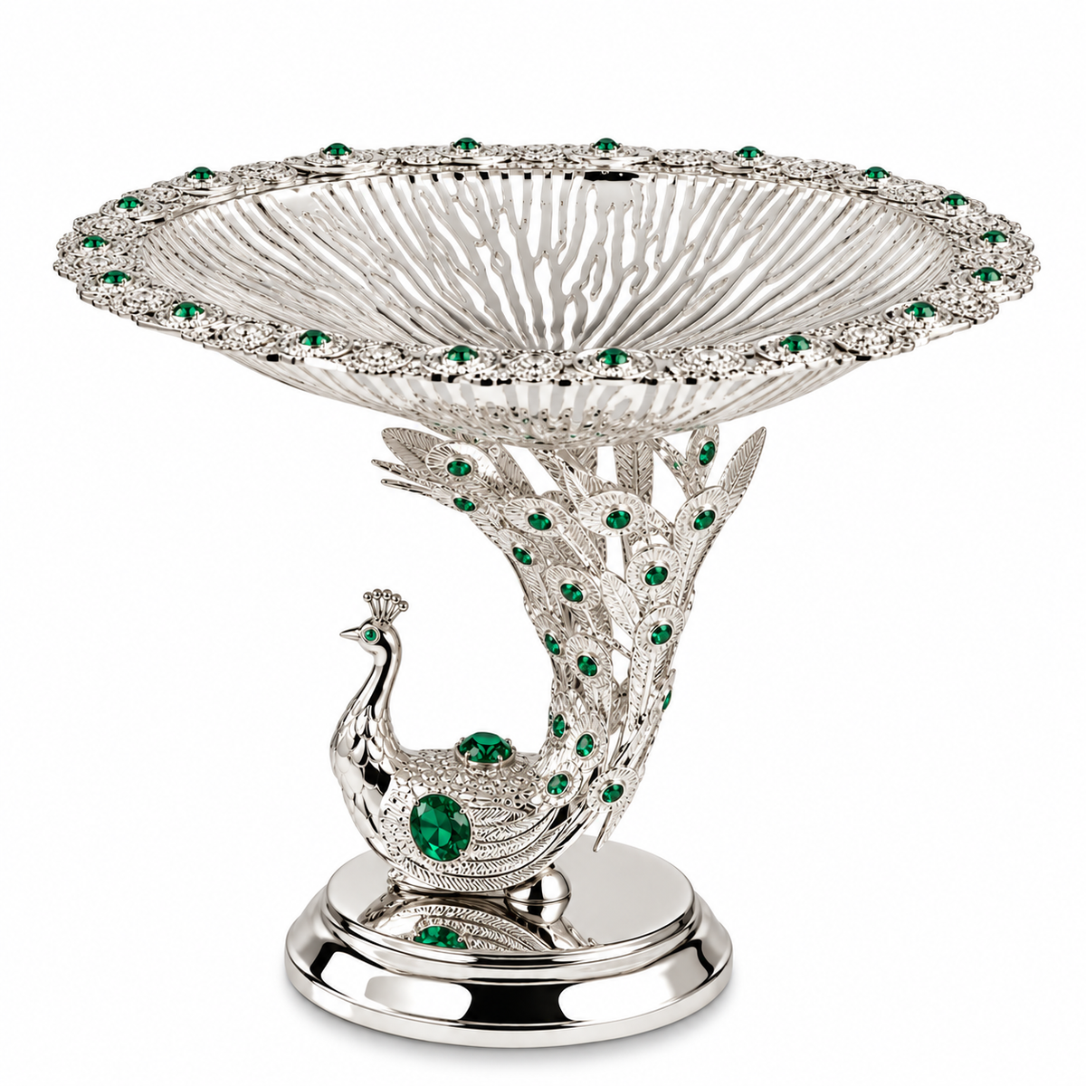 Peacock Single Server with Stand Medium