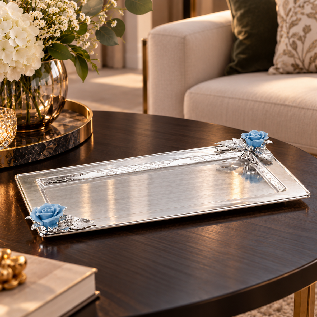 Double Blossom Tray