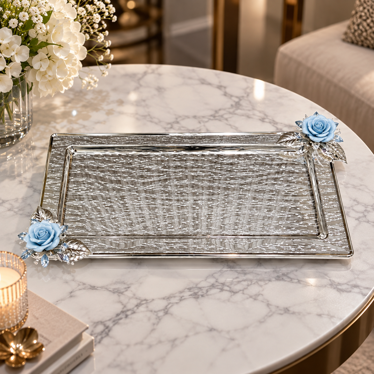 Double Blossom Tray