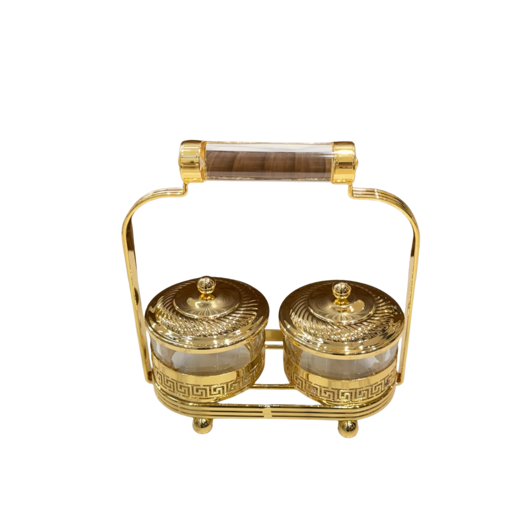 Set of 2 Regal Nut Treasure