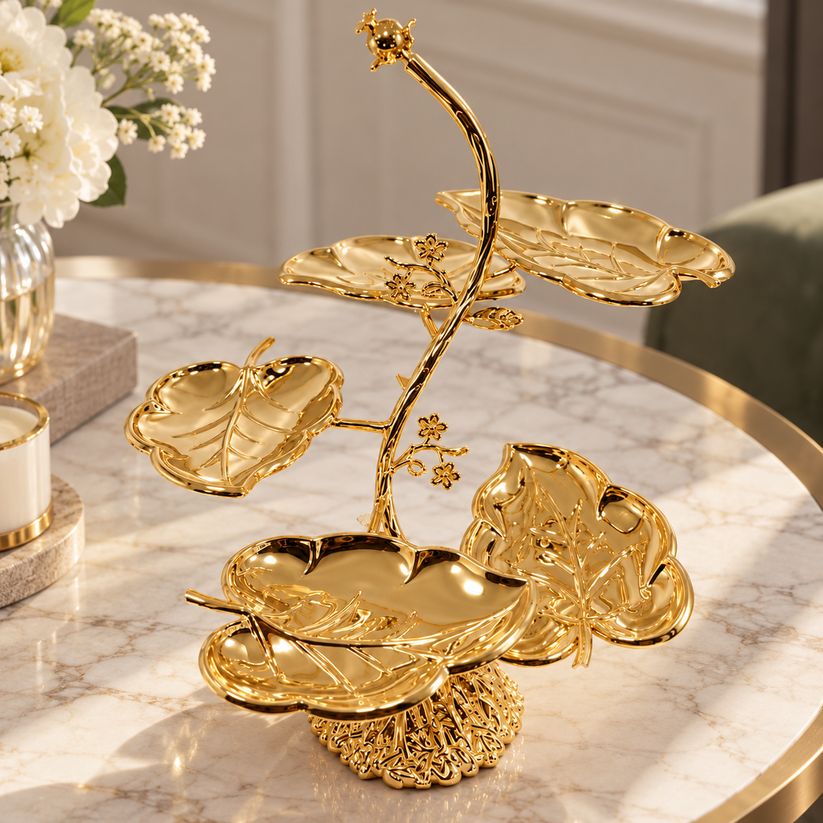 5 in 1 Leaves Tree Platter