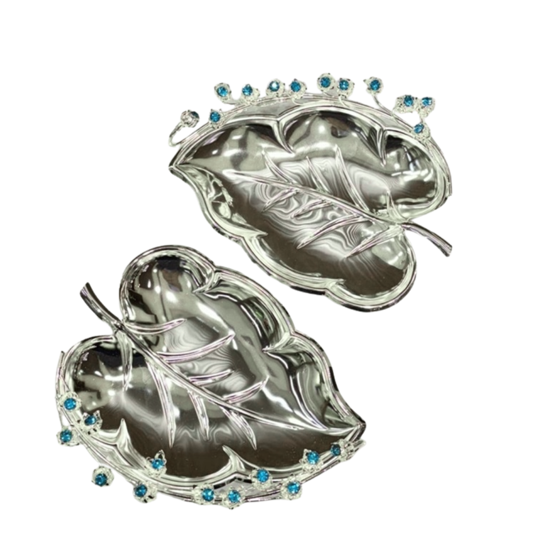 New Swarovski Set of 2 Platter