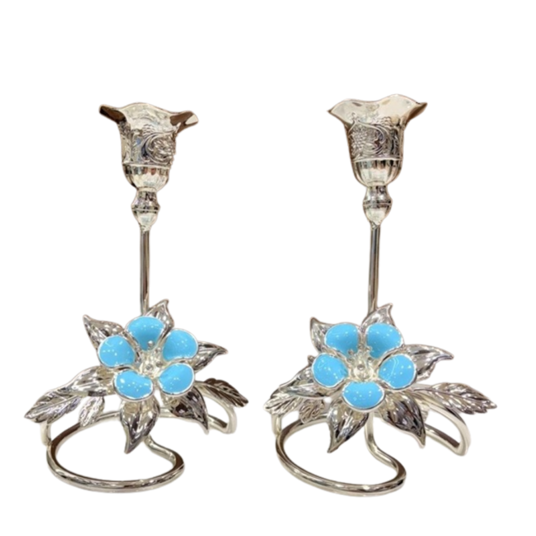 Flower Candle Stand Set of 2 Small