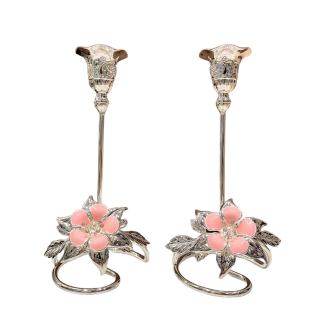 Flower Candle Stand Set of 2 Medium