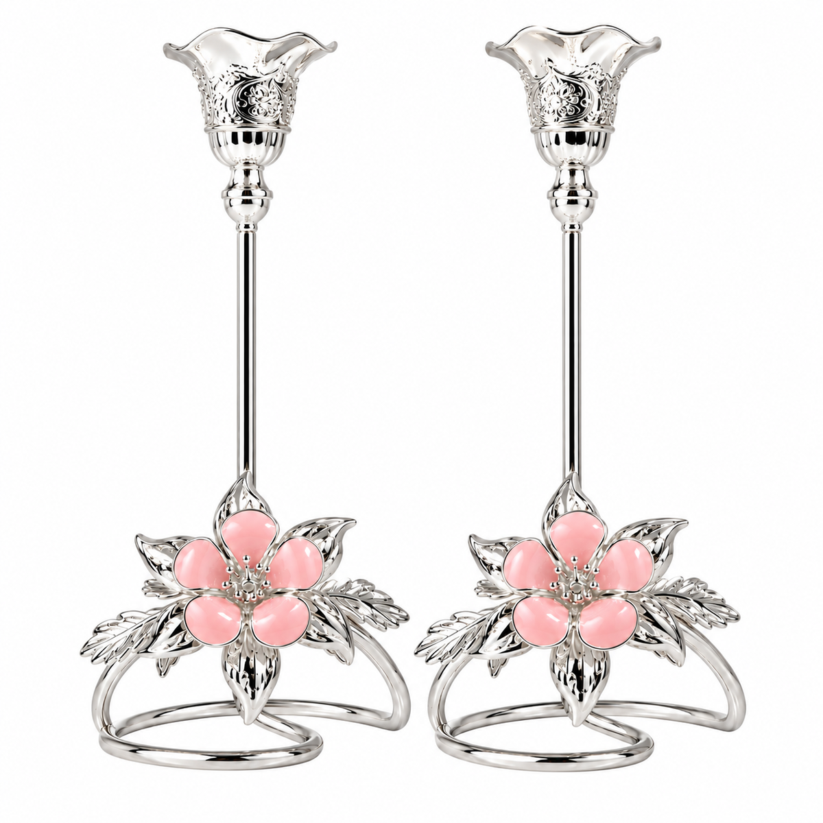 Flower Candle Stand Set of 2 Medium