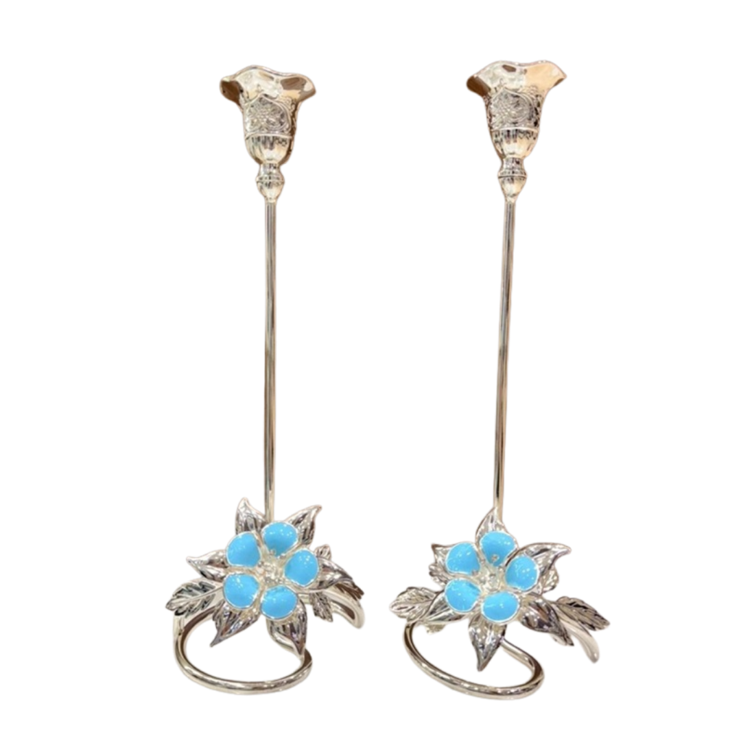 Flower Candle Stand Set of 2 Large