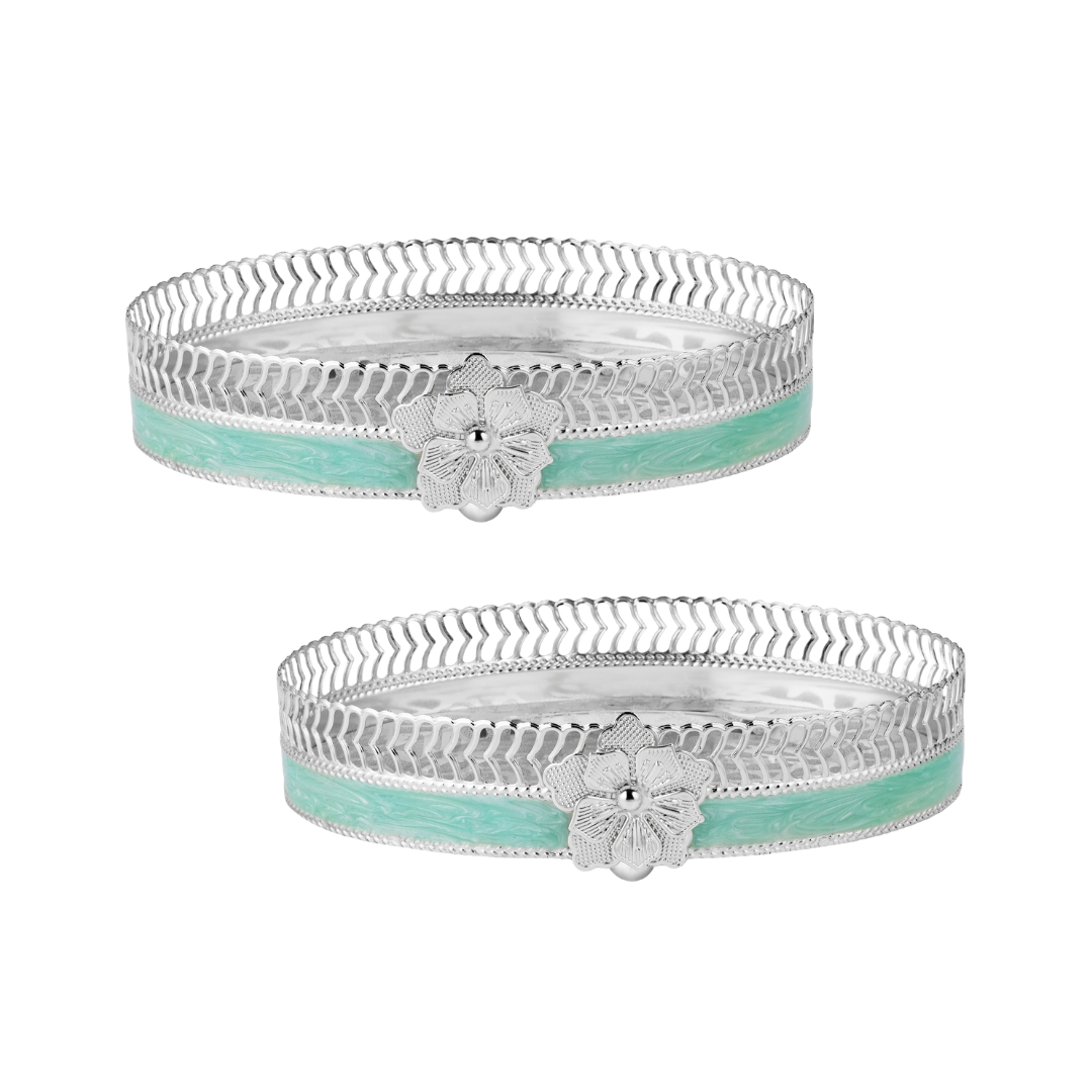 Majestic Bloom Oval Tray Set of 2
