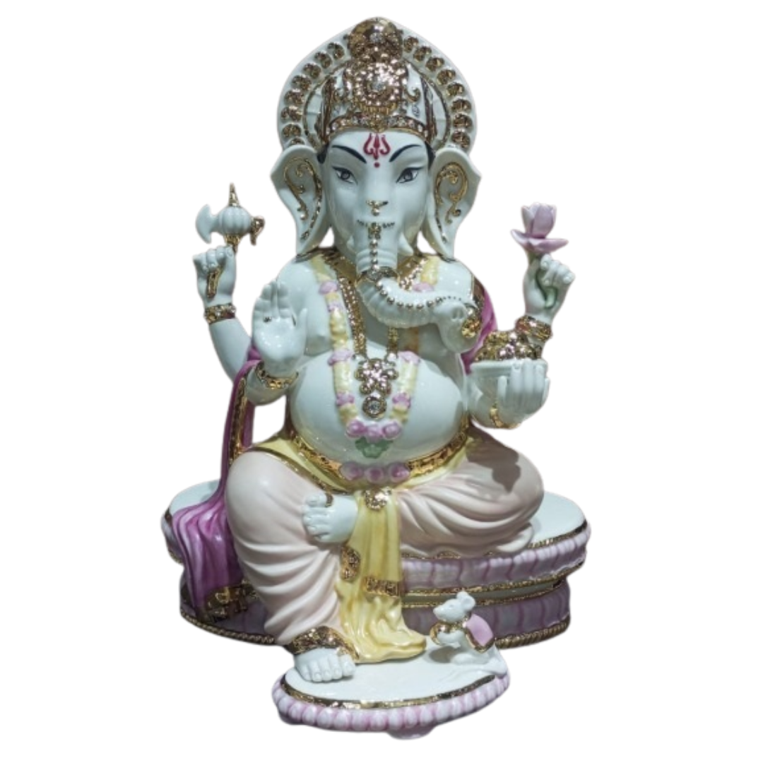 Ganesh ji porcelain(Multicolour)