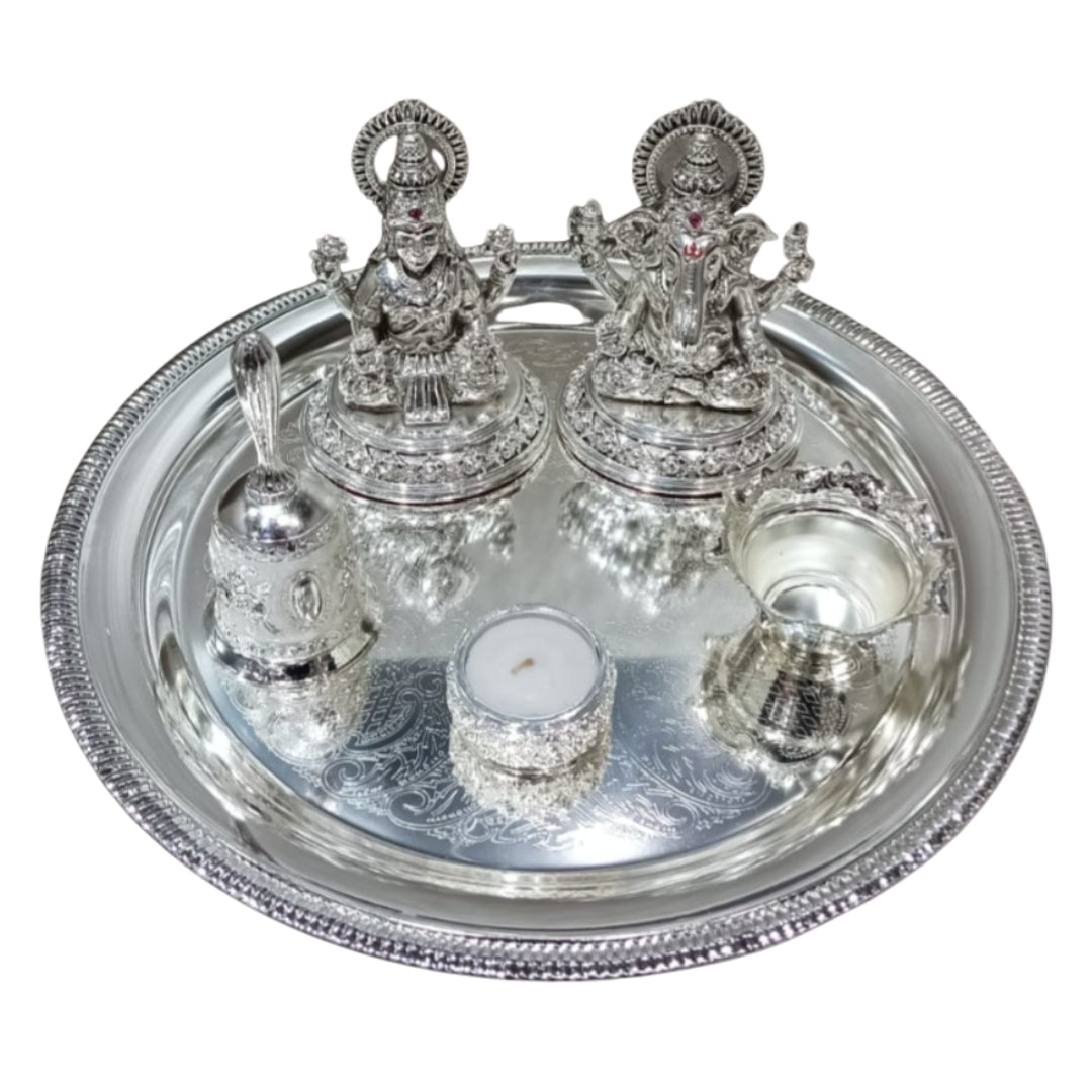 Chakra Laxmi Ganesha Puja Thali