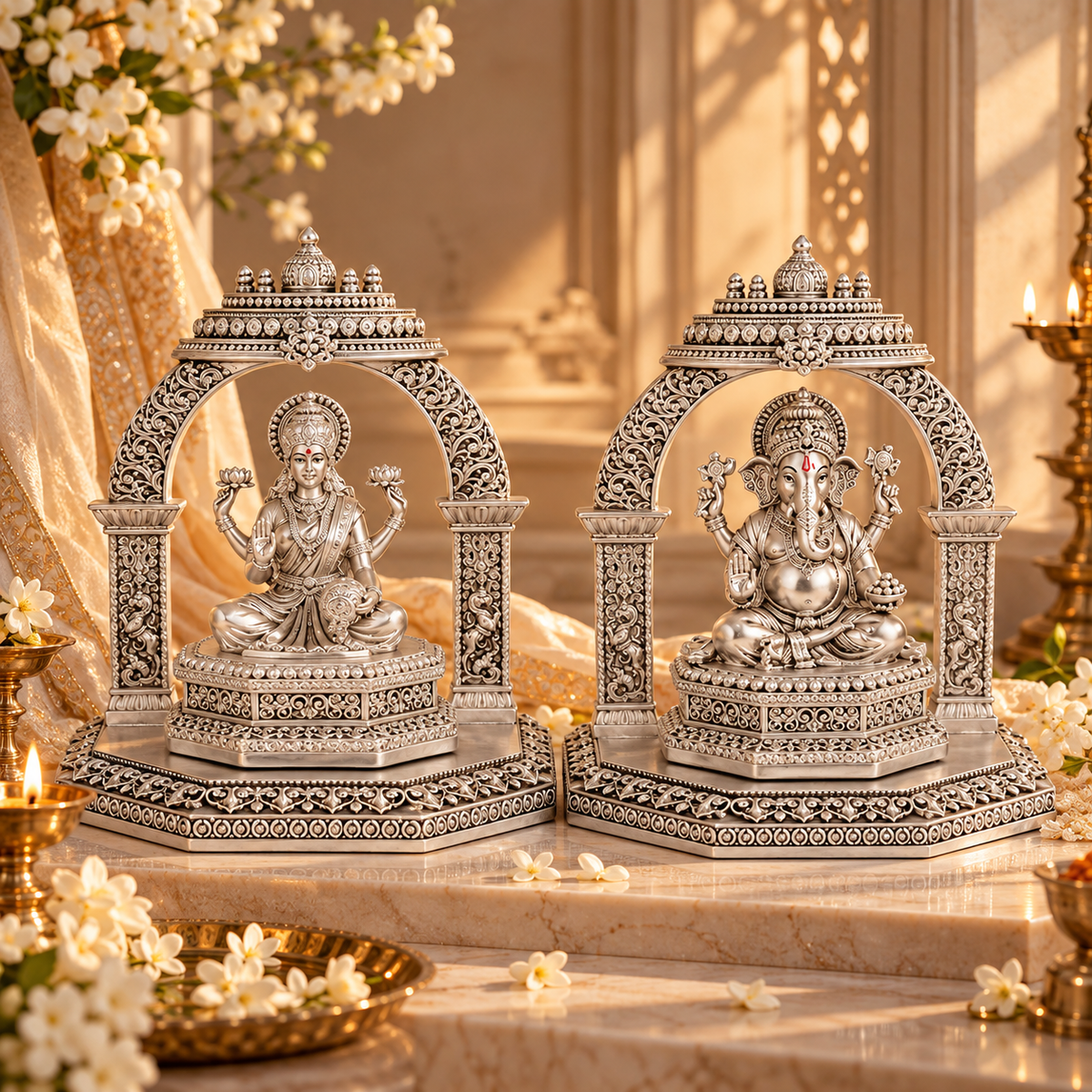 Laxmi Ganesha with Arch