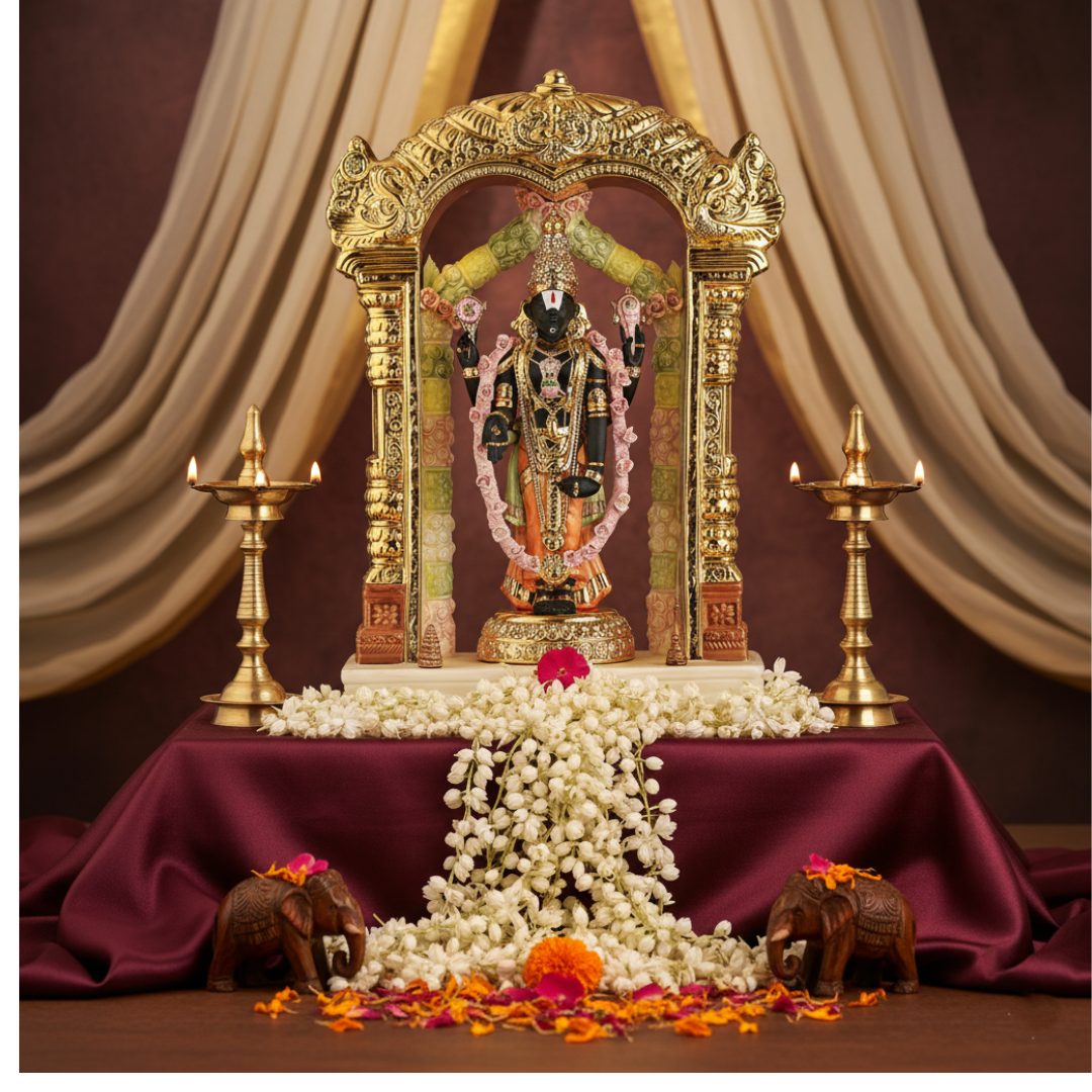 Porcelain Shrinath Ji (H-51 cm)