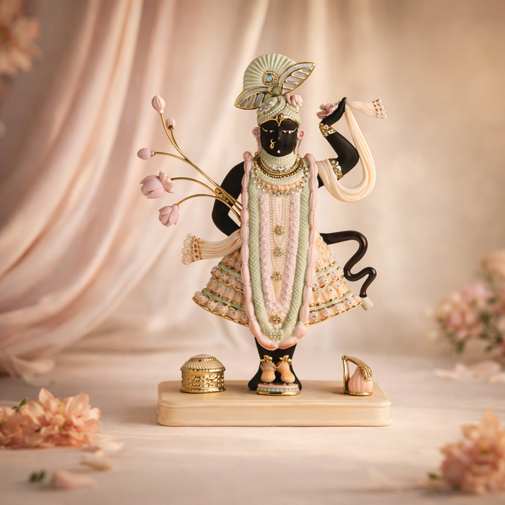 Porcelain Shrinath Ji (H-53 cm)