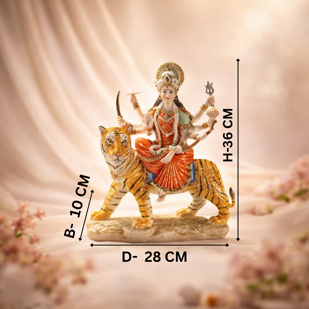 Maa Durga Porcelain Idol