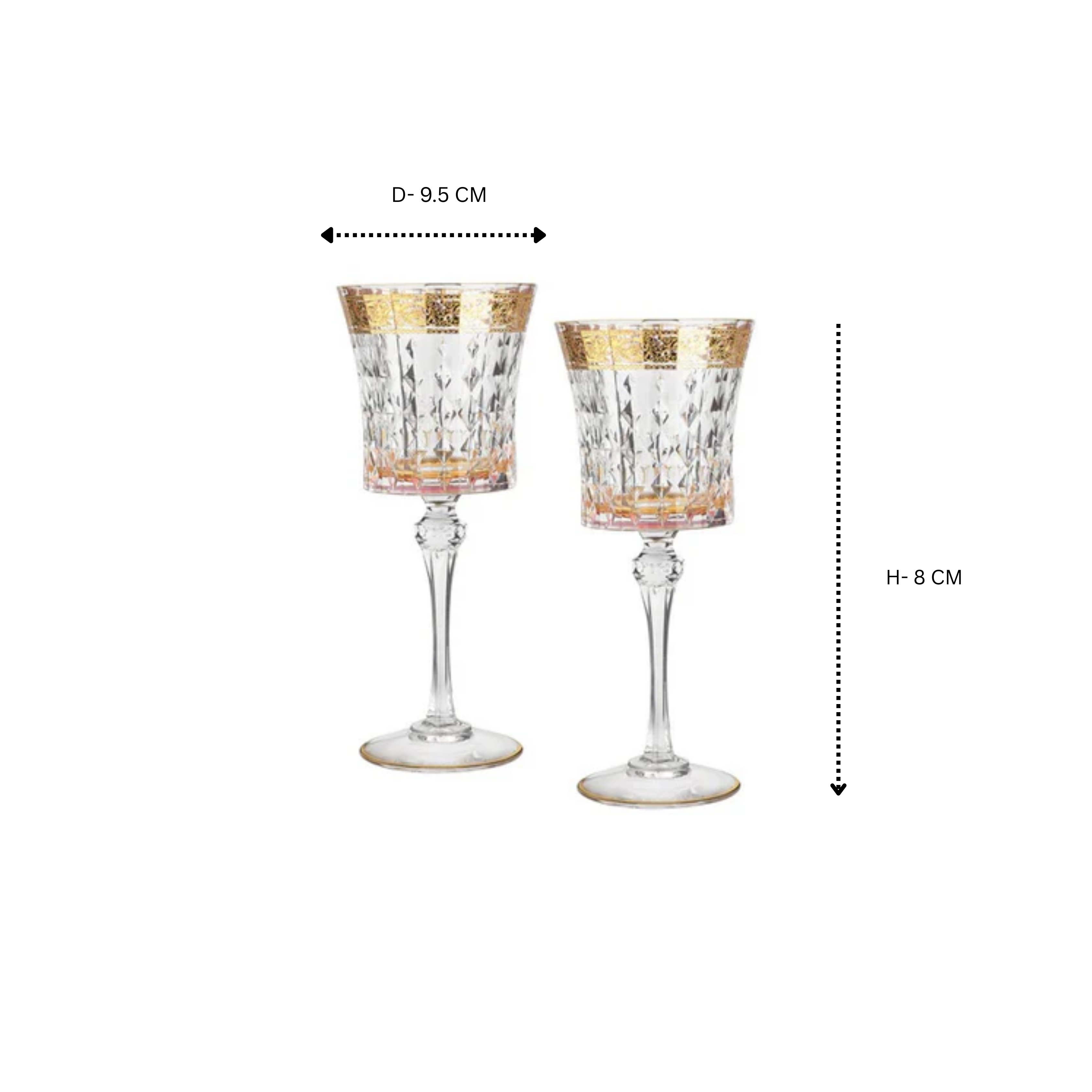 Crystal Wine Glases set of 2