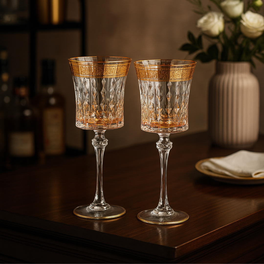 Crystal Wine Glases set of 2